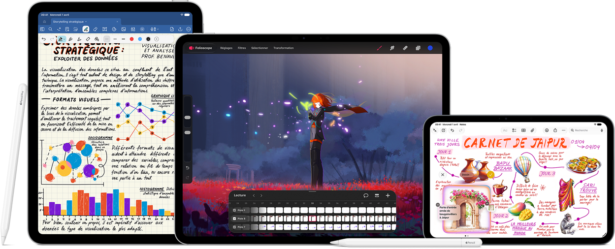 iPads e Apple Pencil (USB-C)