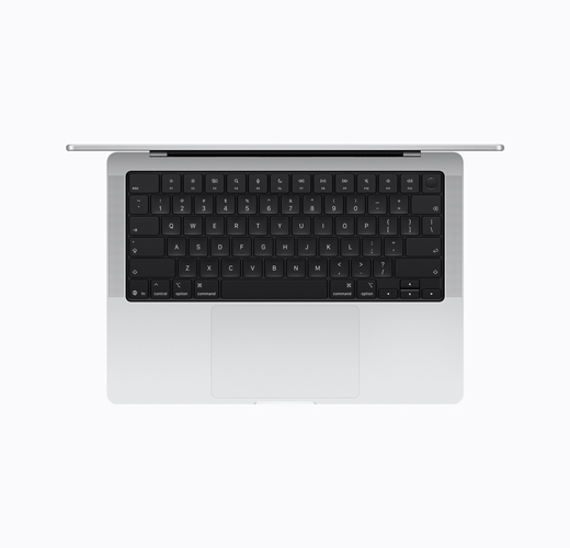 MacBook, Silver colour, top interior, open