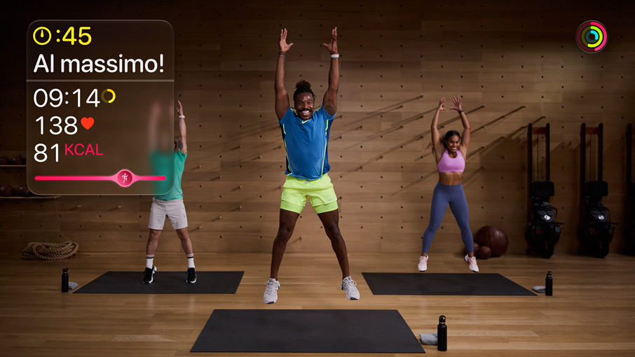 Image of an Apple Fitness+ workout