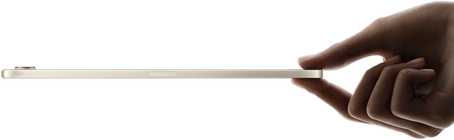جهاز iPad mini محمول باليد، الجهة الجانبية، تصميم نحيف وخفيف