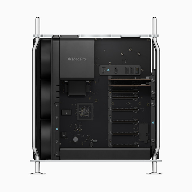 A standing Mac Pro is shown.