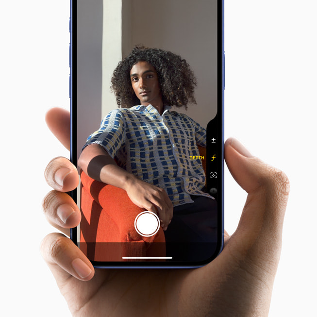 A demonstration of Camera Control on iPhone 16 while taking a photo. 