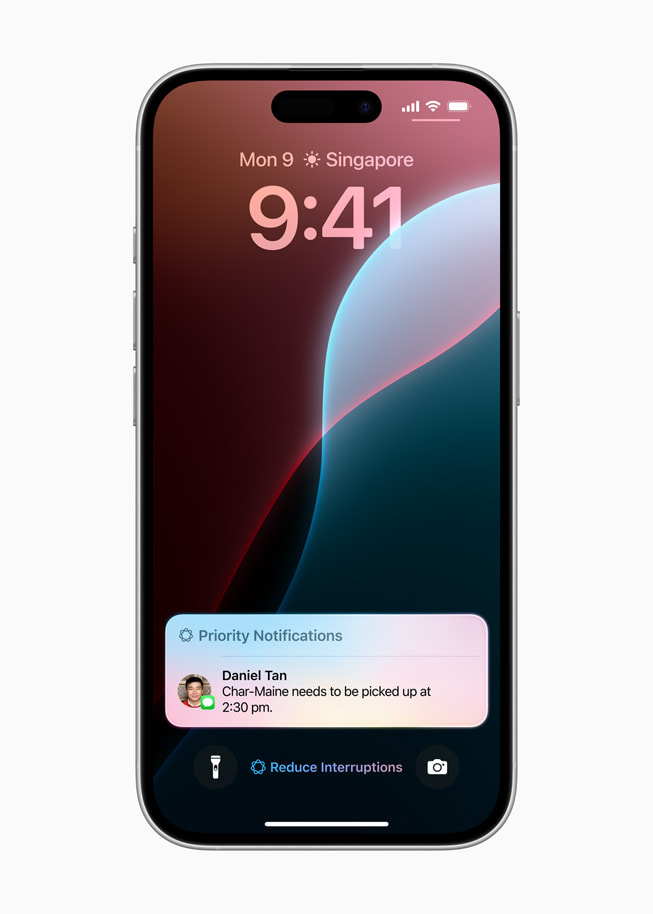 iPhone 16 shows a Reduce Interruptions screen.