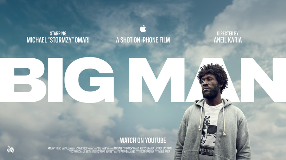 A poster for the short film Big Man.