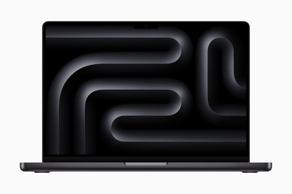 Un MacBook Pro de 14 pulgadas en negro espacial.