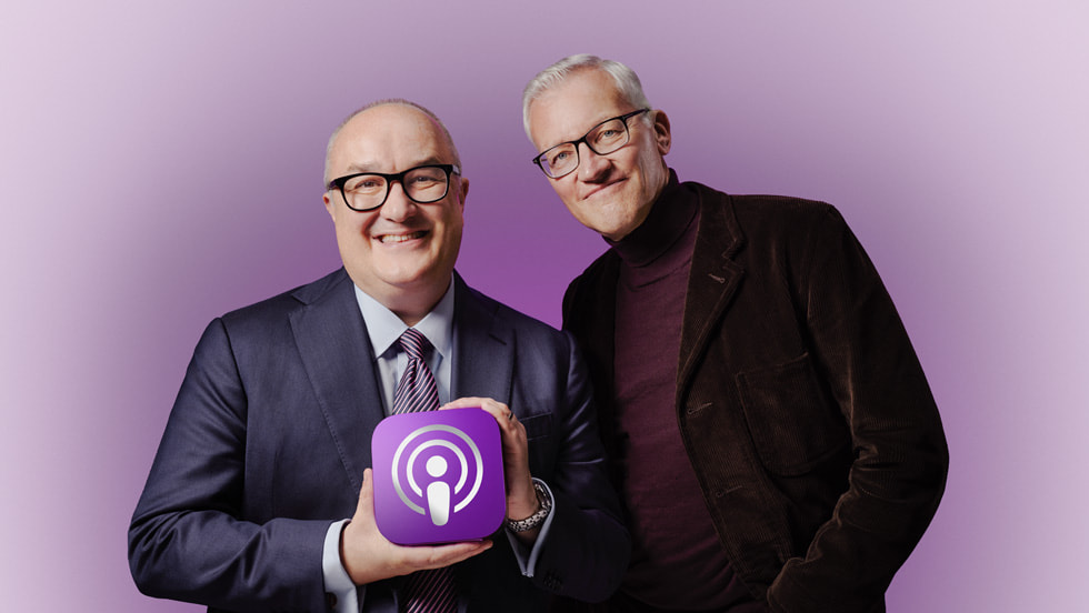 Hosts Tom Holland and Dominic Sandbrook pose with their 2025 Show of the Year award.
