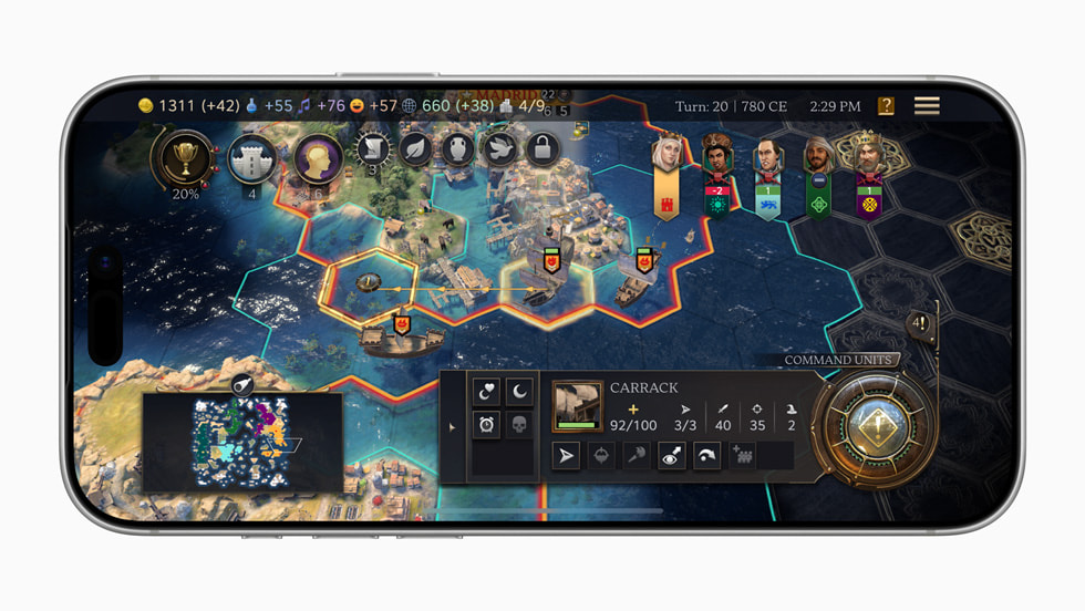 A still from Sid Meier’s Civilization VII Arcade Edition.