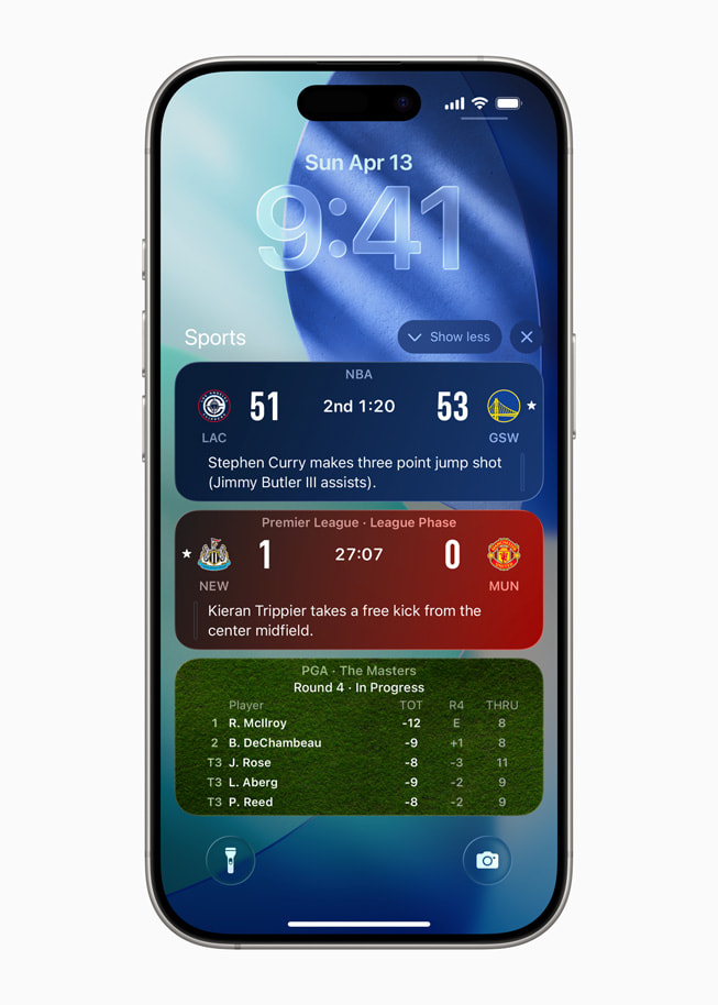 An iPhone 17 Pro screen shows Live Activities on a user’s Lock Screen.