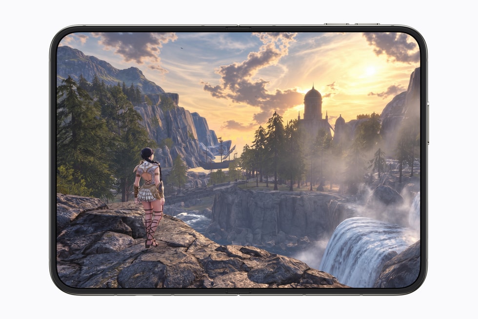 A fully flat open iPhone Duo shows the game UnGodly.
