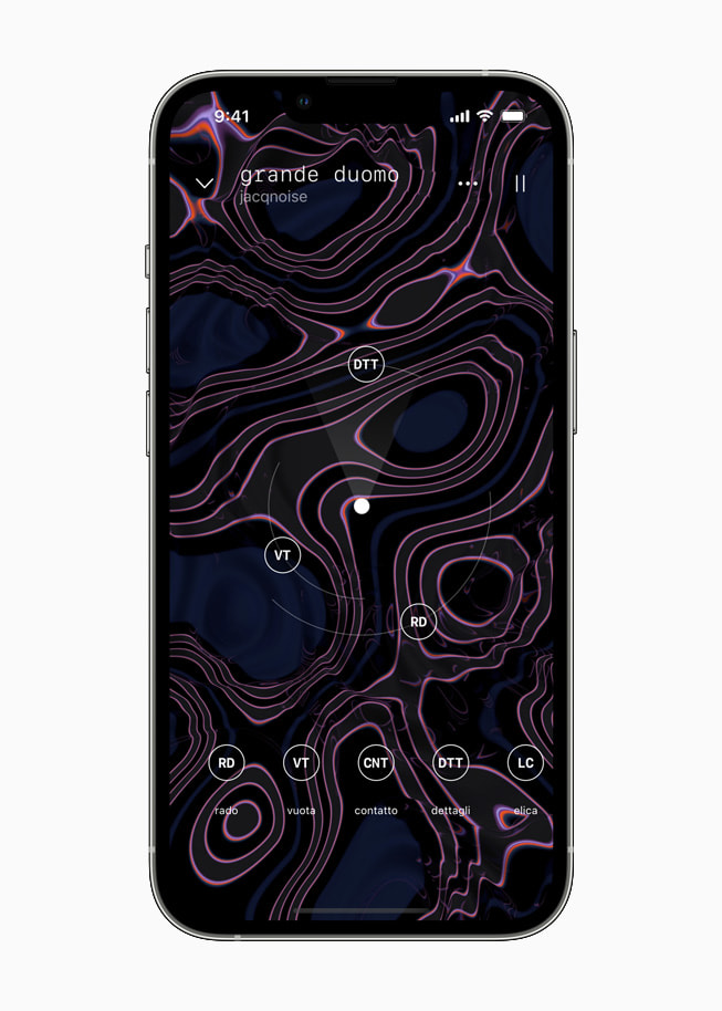 Odio running on iPhone 13 Pro in silver.