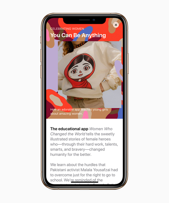 The App Store features female developers all March for International Women’s Day.