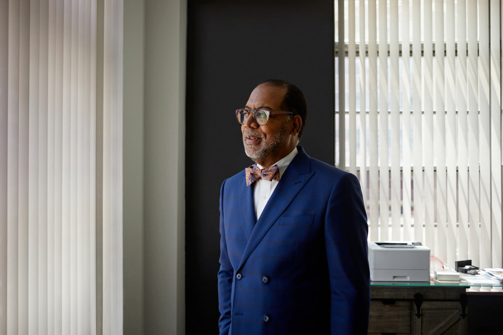 Dr. Reginald Coopwood, president and CEO of Regional One Health, standing in his office.