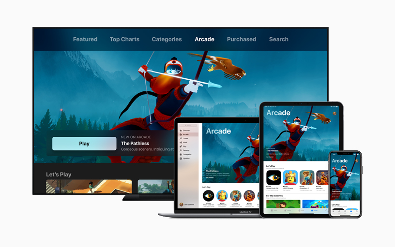 The Pathless Apple Arcade game on iPhone, iPad, Mac and Apple TV.