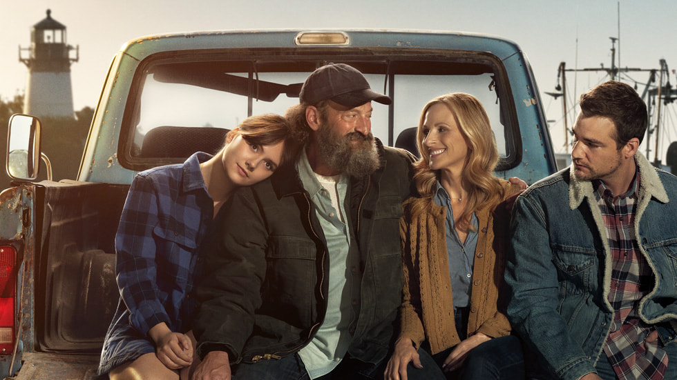 Emilia Jones, Troy Kotsur, Marlee Matlin, and Daniel Durant in “CODA” from Apple TV+.