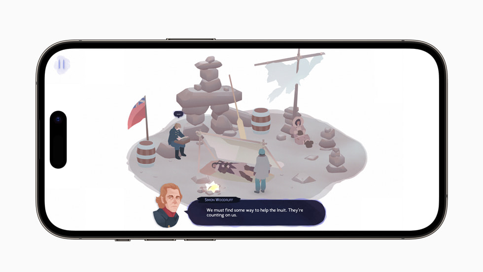 A still from Inua - A Story in Ice and Time, an app that received an award in the Cultural Impact category.