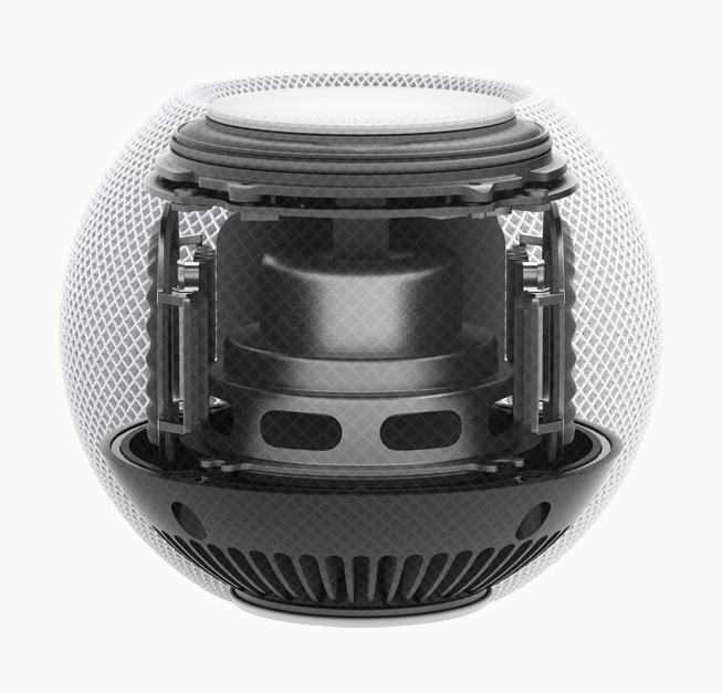 The inside of HomePod mini. 