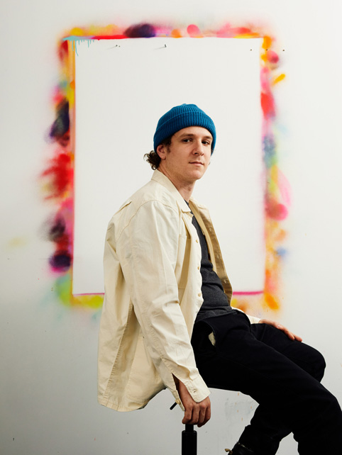 Eric “Efdot” Friedensohn in his Brooklyn studio.