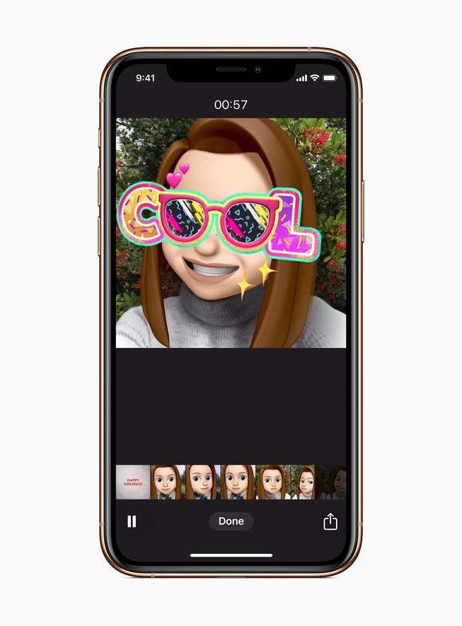 Memoji in Clips 2.1.