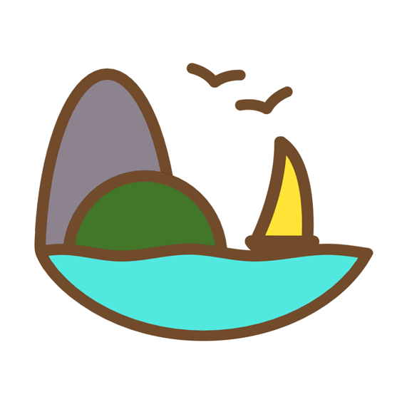 Animated National Park sailboat sticker for Apple Watch.