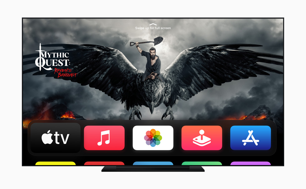 The Apple TV app on a smart TV.