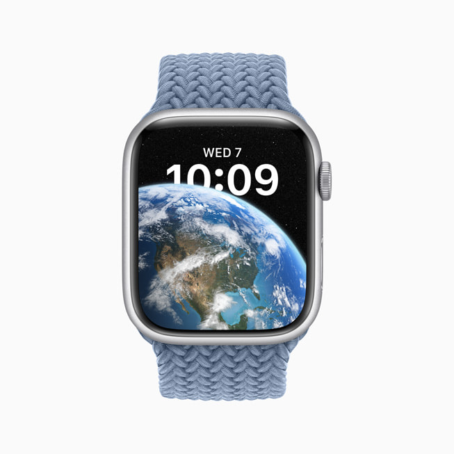 Apple Watch Series 8, der viser urskiven Astronomi.