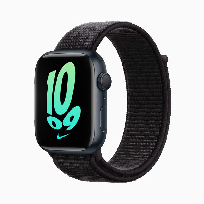 Apple Watch Nike is shown in midnight with new Bounce watch face.