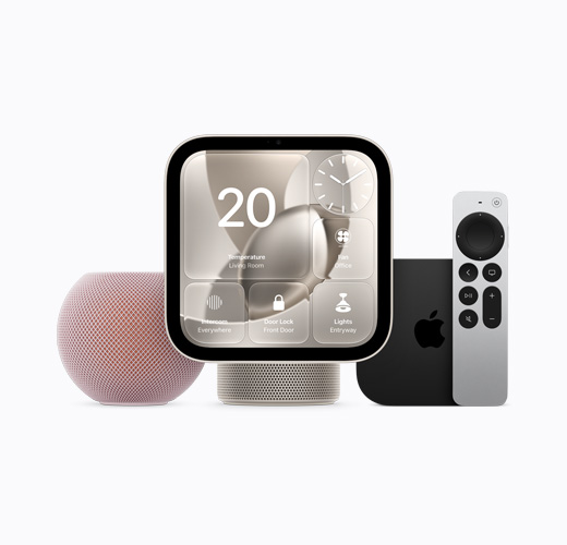 Apple TV 4K, black colour, top exterior, glossy black Apple TV logo