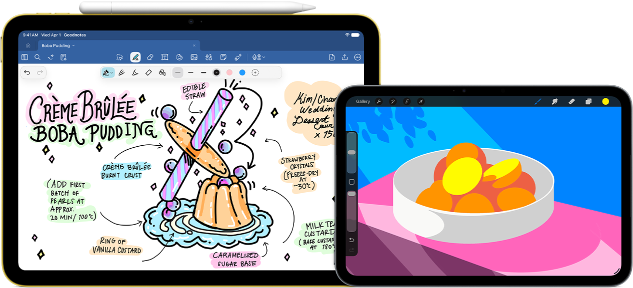多款 iPad 與 Apple Pencil (USB-C)
